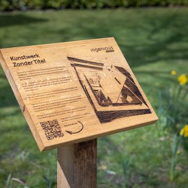 Bewegwijzering van Duurzaam Kastanje hout Bewegwijzering van Duurzaam Kastanje hout