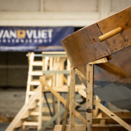 Van Vliet Duurzaamhout - Kastanje hout voor een vikingschip Van Vliet Duurzaamhout - Kastanje hout voor een vikingschip