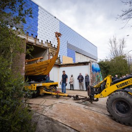 Van Vliet Duurzaamhout - Kastanje hout voor een vikingschip Van Vliet Duurzaamhout - Kastanje hout voor een vikingschip