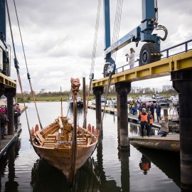 Van Vliet Duurzaamhout - Kastanje hout voor een vikingschip Van Vliet Duurzaamhout - Kastanje hout voor een vikingschip