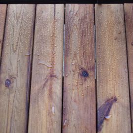 Moose Färg Pansar: Ecologische waterafstotende behandeling van hout